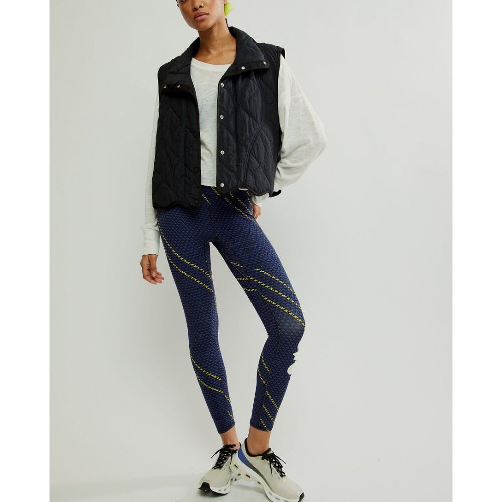 🎉LAST CHANCE🎉 FP MOVEMENT Never Better Logo Leggings / Black Combo - Picture 6 of 9